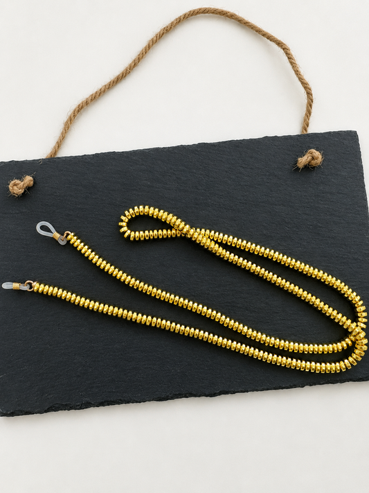Collana per occhiali / Metallo giallo