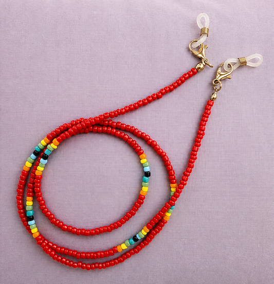 Collanina per occhiali / Rosso