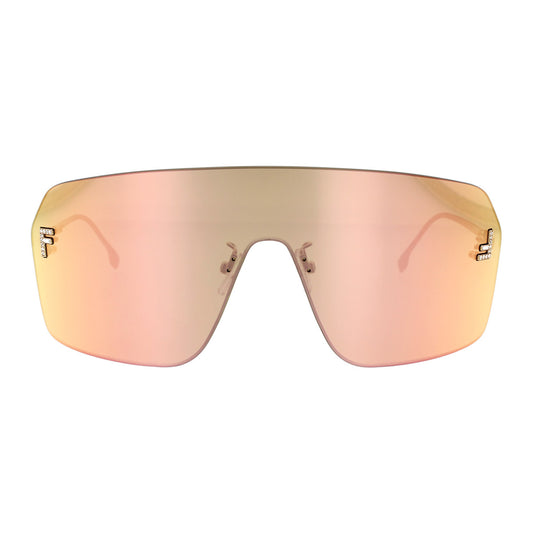 Fendi - Shield Frame Metal Sunglasses
