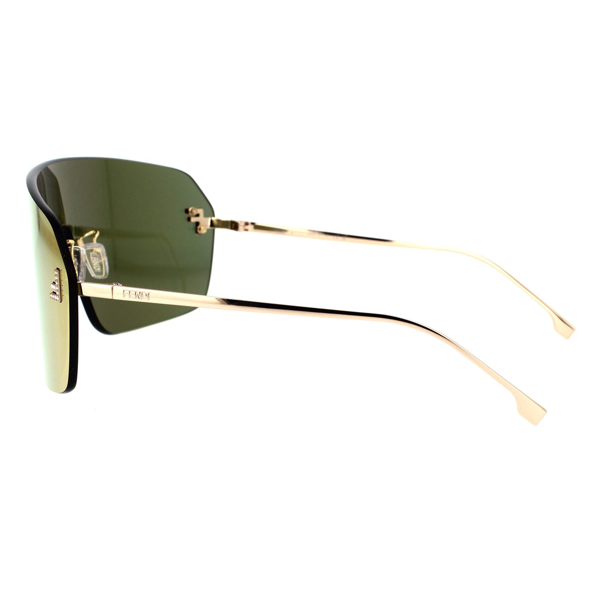 Fendi - Shield Frame Metal Sunglasses