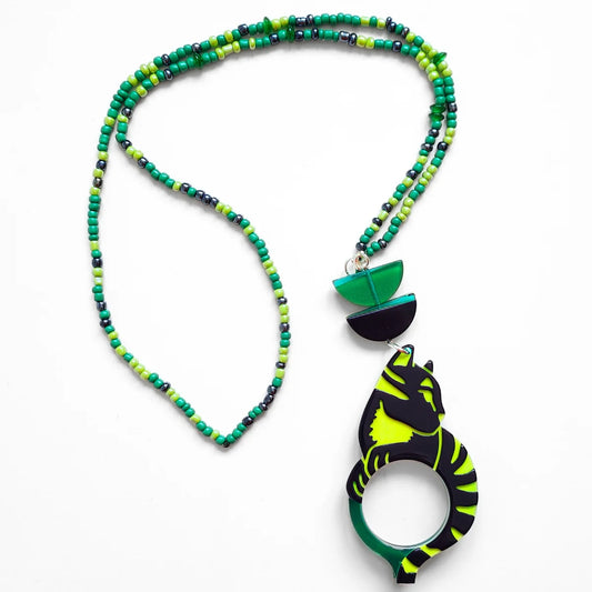 Flippan'look - Green cat Warhol 15y edition