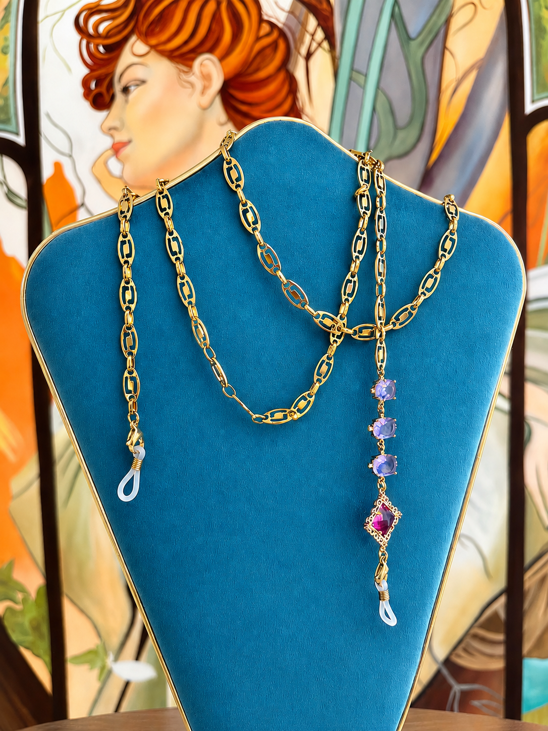 Collana per occhiali / Rose