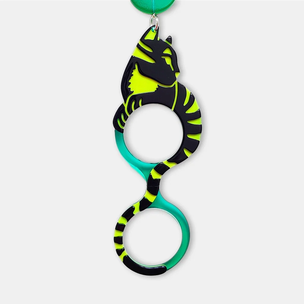 Flippan'look - Green cat Warhol 15y edition